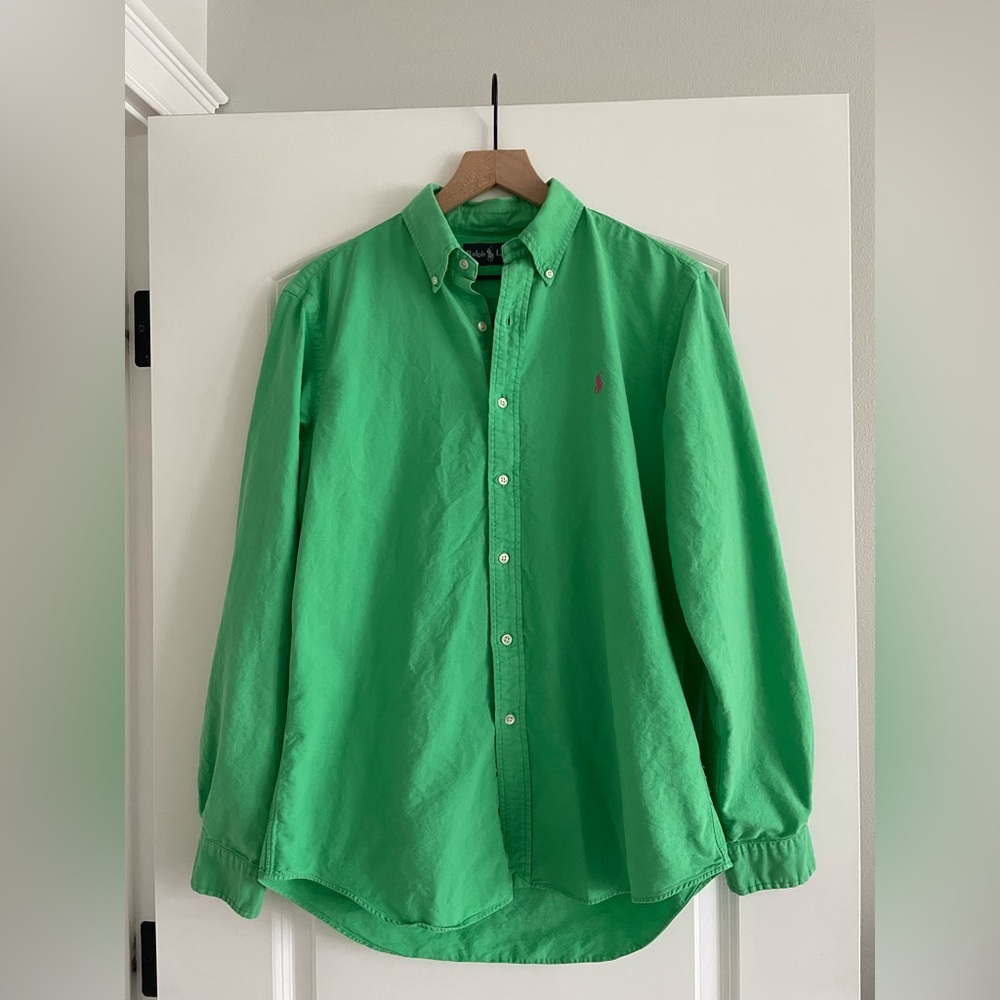 Ralph Lauren Bright Green Men's Casual Shirt